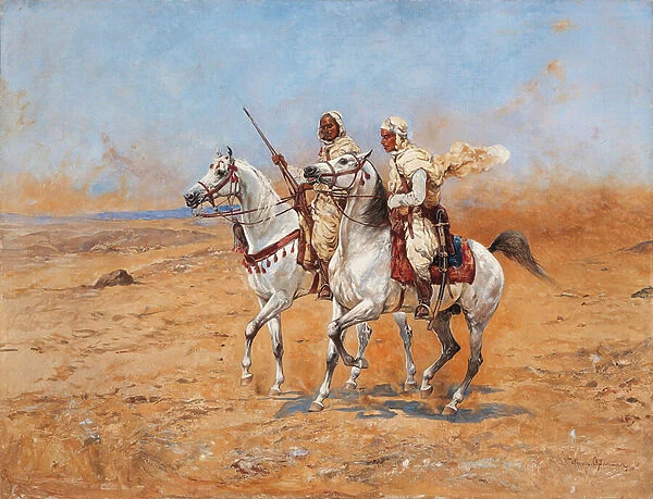 Crossing the desert (oil on canvas)