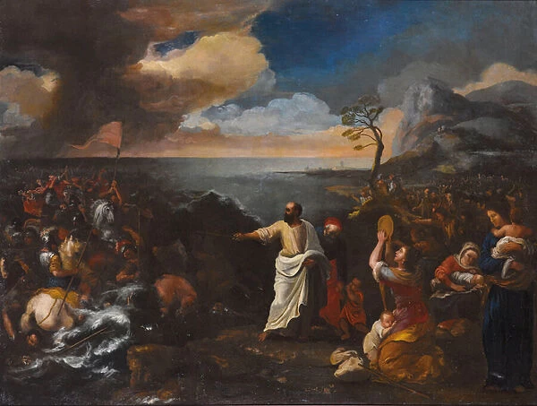 The Crossing of the Red Sea (oil on canvas)