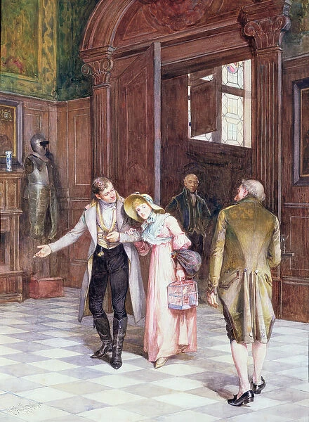Crossing the Threshold, the New Bride, 1886 (w  /  c)