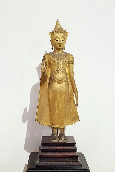 Crowned standing Buddha, Ayutthaya style, 17th century