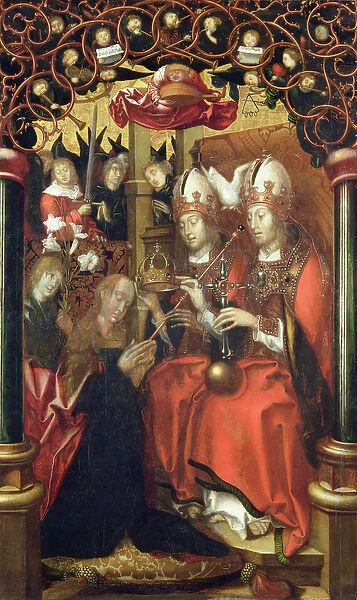 The Crowning of the Virgin Mary (tempera on panel)