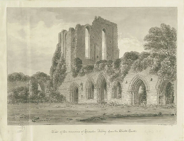 Croxden Abbey: sepia drawing, 1839 (drawing)