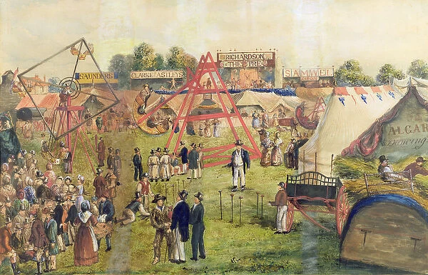 Croydon Fair, 1833 (w  /  c & ink on paper)
