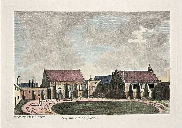 Croydon Palace, Surry, 1785 (engraving)