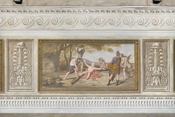 Crucifixion of Saint Philip, from Stories of Christ, 1841 (fresco)