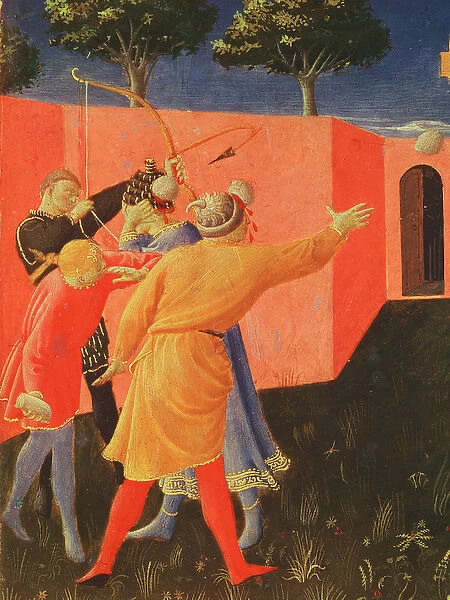The Crucifixion and Stoning of SS. Cosmas and Damian, detail of their tormentors