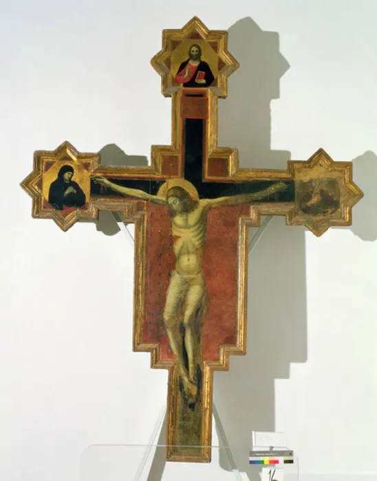 Framed Print : Crucifixion (tempera on panel)