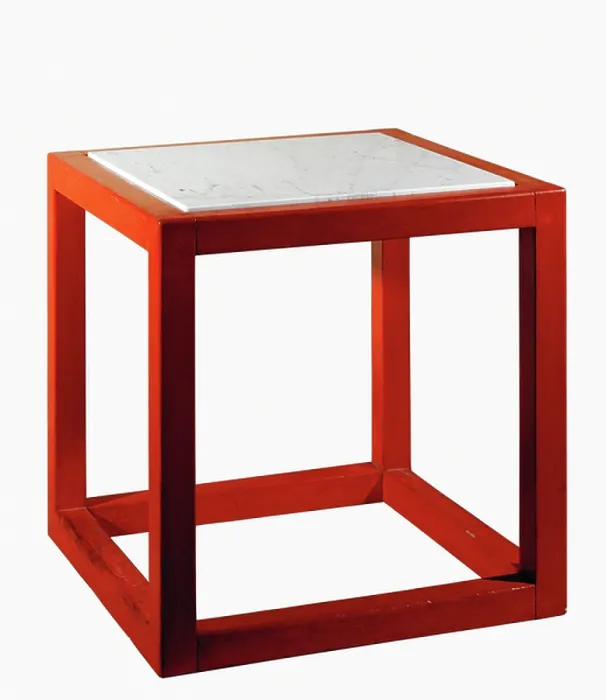 Framed Print : Cube-shaped table... (marble)