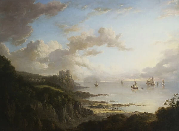 Culzean Castle from the North with Ailsa Craig, c. 1816 (oil on canvas)