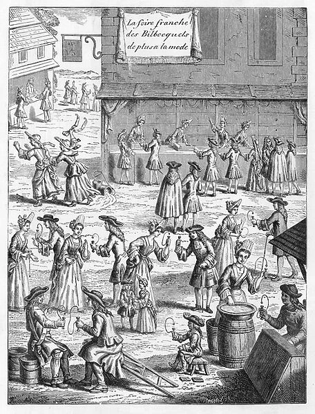 Cup and Ball Fair, late 17th century (engraving)