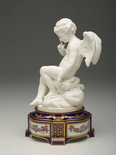Cupid, circa 1757-1766; base 1777 (Soft-paste bisque)