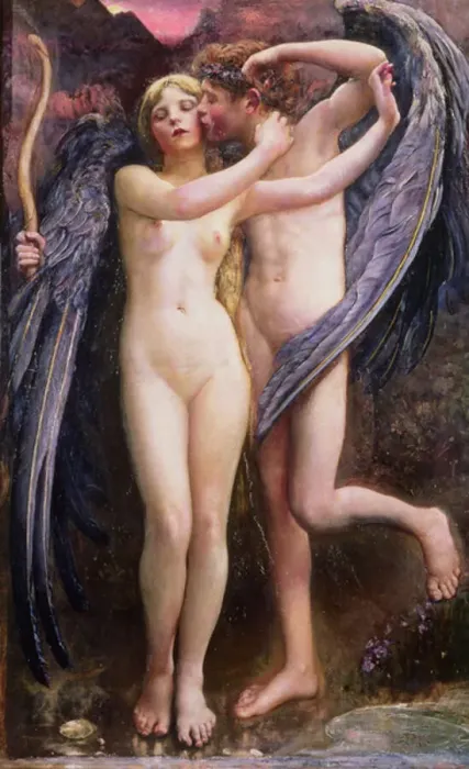 Framed Print : Cupid and Psyche Framed Print : Cupid and Psyche