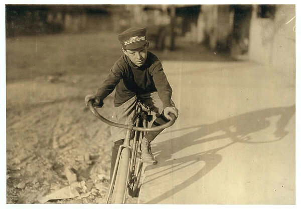 Curtin Hines aged 14, Western Union messenger for 6 months, Houston, Texas, 1913