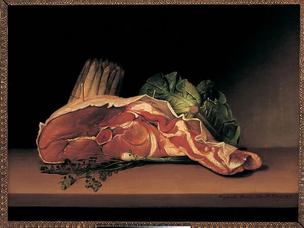 Cutlet and Vegetables, 1816 (oil on panel)