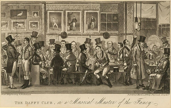 The Daffy Club; or, A Musical Muster of the Fancy (engraving)