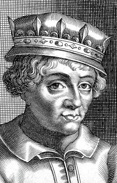 Dagobert II (652-679) Merovingian French King (engraving)