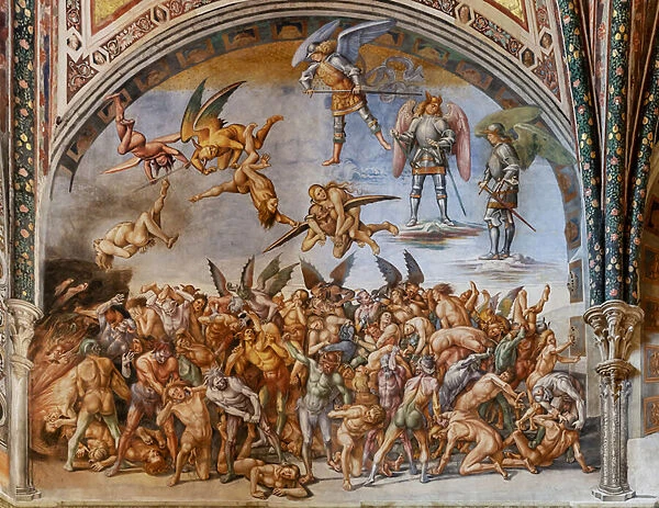 Damned to hell, 1500-02 (fresco)