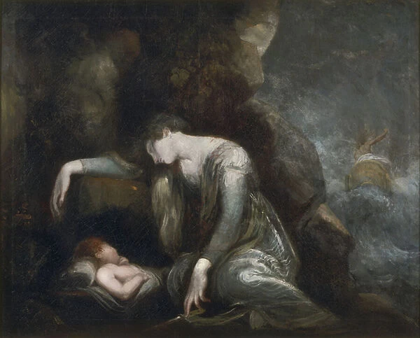 Danae and Perseus on Seriphos, 1785-90 (oil on canvas)