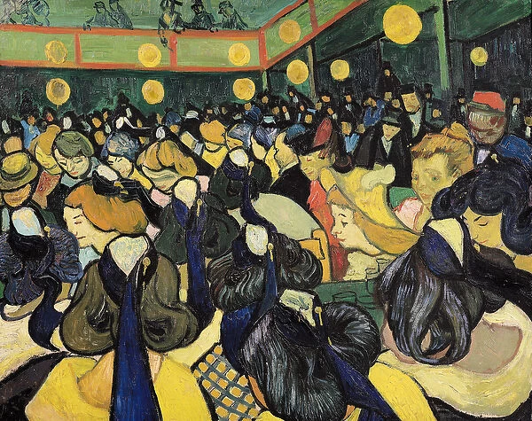 The Dance Hall at Arles, 1888 (oil on canvas)