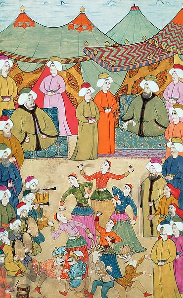 A Dance for the Pleasure of Sultan Ahmet III (1673-1736) from the Surnama