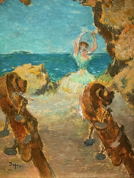 Dancer. Ballet scene. 1891. Oil on canvas
