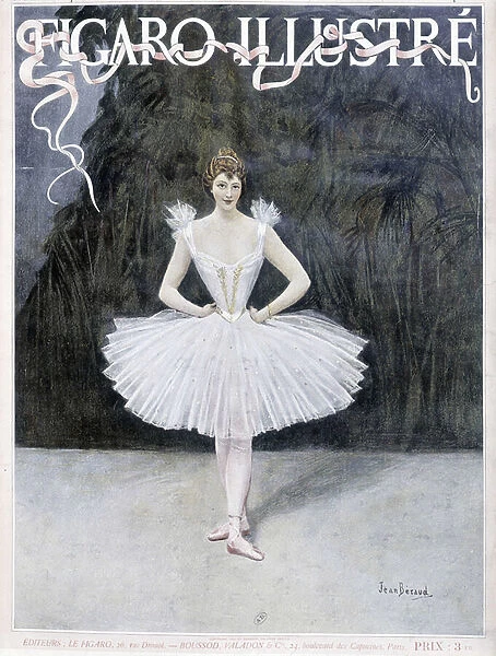 Dancer of the opera - drawing by Jean Beraud (1849 - 1935)