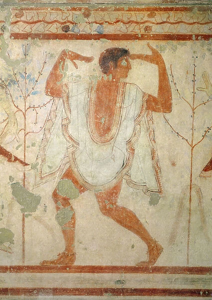 Dancer from the Tomb of the Triclinium, c. 470 BC (wall painting)