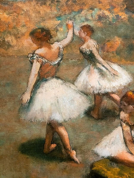 Dancers on the stage (detail). Around 1889-1894. Oil on canvas