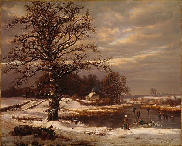 Danish winter landcsape, 1838