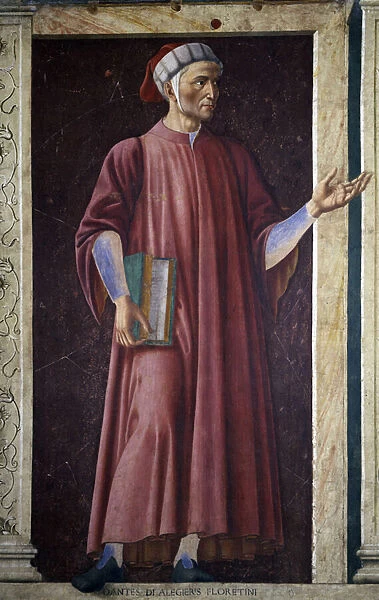 Dante Alghieri from the Villa Carducci series of famous men and women, c