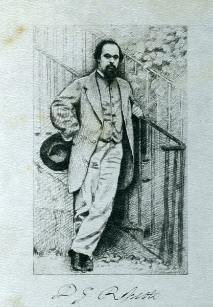 Dante Gabriel Rossetti (1828-82) (b  /  w photo)