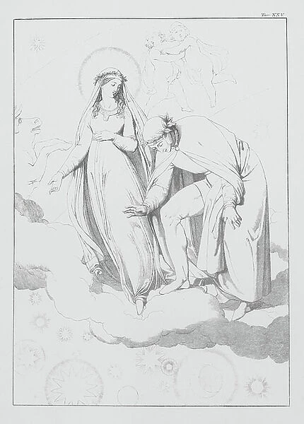 Dante's Divine Comedy, Paradiso (Heaven), Plate XXV (litho)