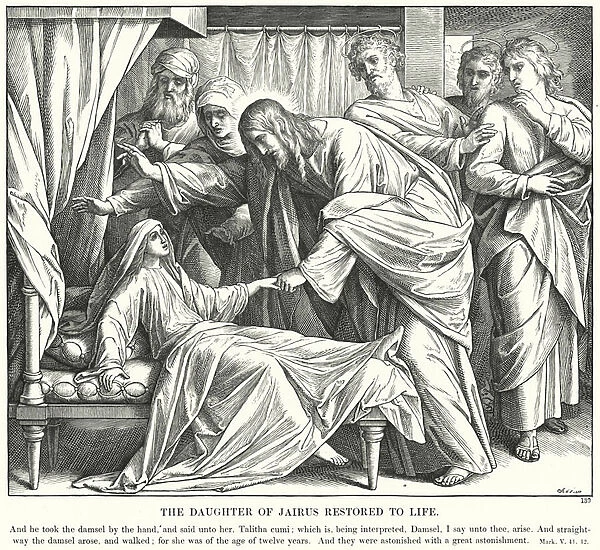 The Daughter of Jairus Restored to Life (engraving)
