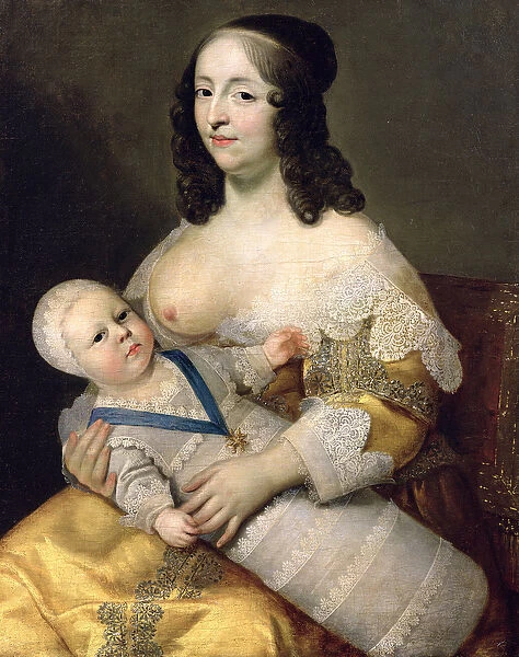 The Dauphin Louis of France (1638-1715) and his Nursemaid, Dame Longuet de la Giraudiere, c