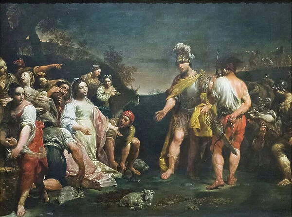 David and Abigail, 1721-27 (oil on canvas)