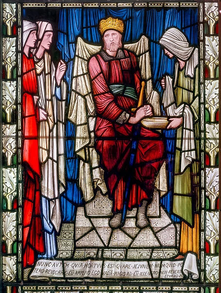 David Consoled, c. 1896 (stained glass)