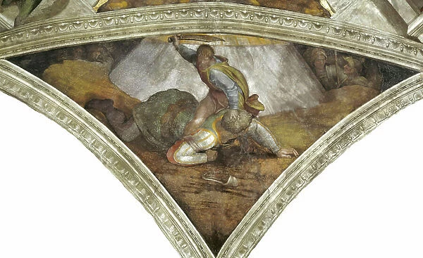 David and Goliath, 1508-12 (fresco)