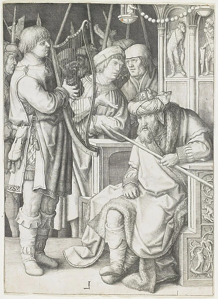 David Playing the Harp before Saul, c. 1508