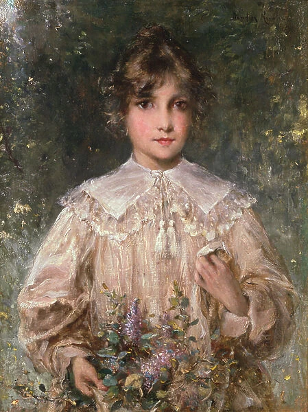 Lilac. CW17462 Lilac by Knowles, Davidson (1851-1901); Private Collection; (add.info.