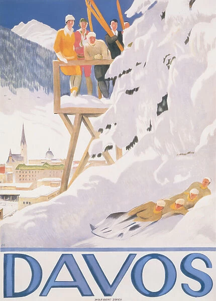 Davos, 1918 (lithograph)