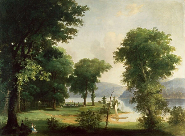 A Day on the Hudson (oil on canvas)