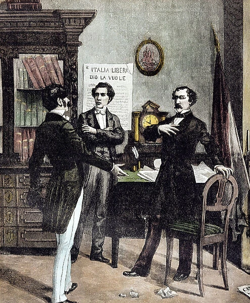 The Five days of Milan (18-22 March 1848), the Meeting between the politician Carlo