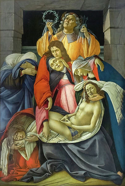 The dead Christ mourned, 1501-05 circa (tempera grassa on panel)