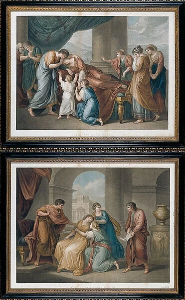 The Death of Alcestis, after Angelika Kauffman (1741-1807), 1796