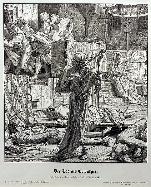 Death as Assassin, 1851 (wood engraving)