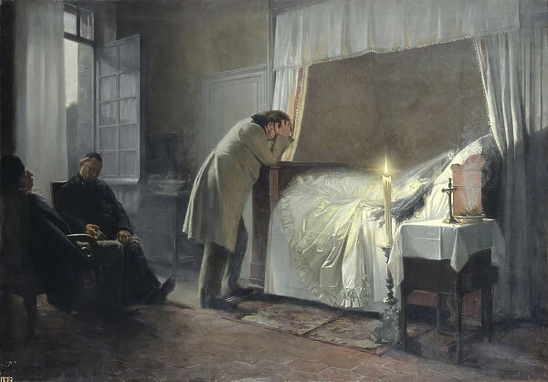 The Death Bed of Madame Bovary, before 1889 (oil on canvas)