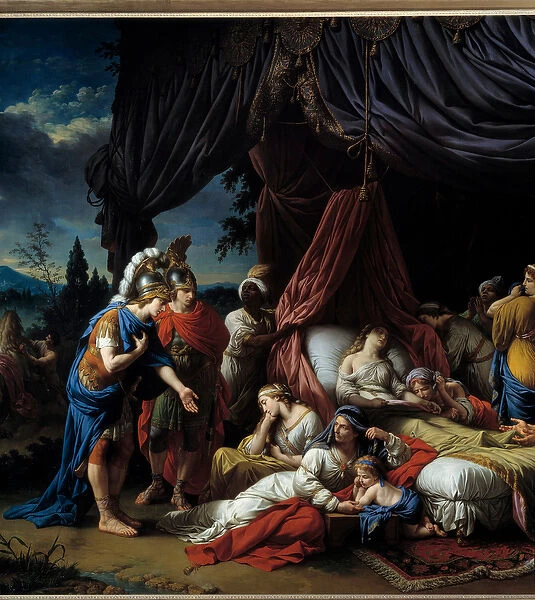 Death of Darius wife. This work, inspired by Rollin