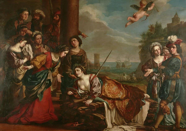 The Death of Dido, 1650-66 (oil on canvas)