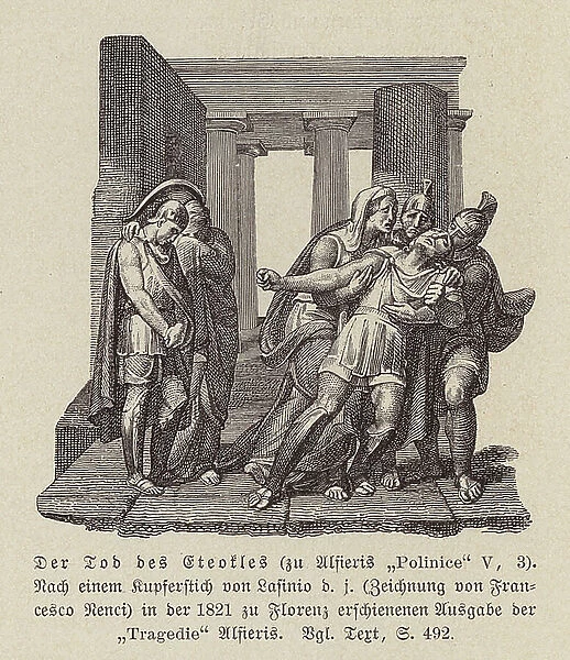 The death of Eteocles (engraving)
