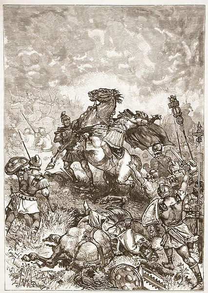 Death of Julian the Apostate (litho)